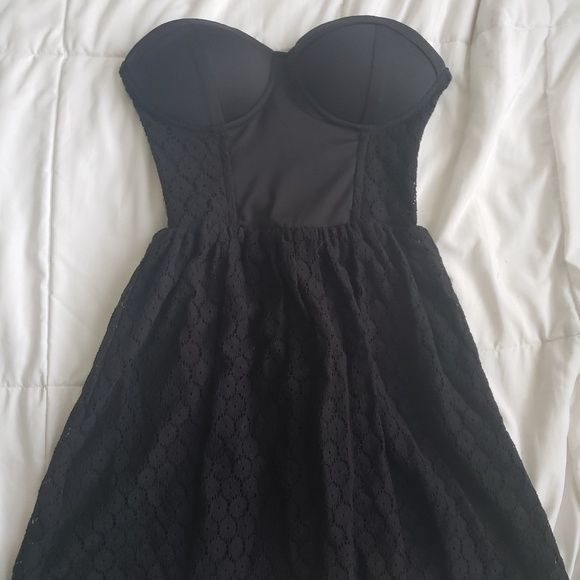 Charlotte Russe Dresses & Skirts - Black corset mini dress